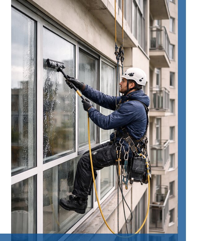 Мойка балконного остекления в Лесозаводске от 3618 р. | ВЫСОТНИК-Лсз