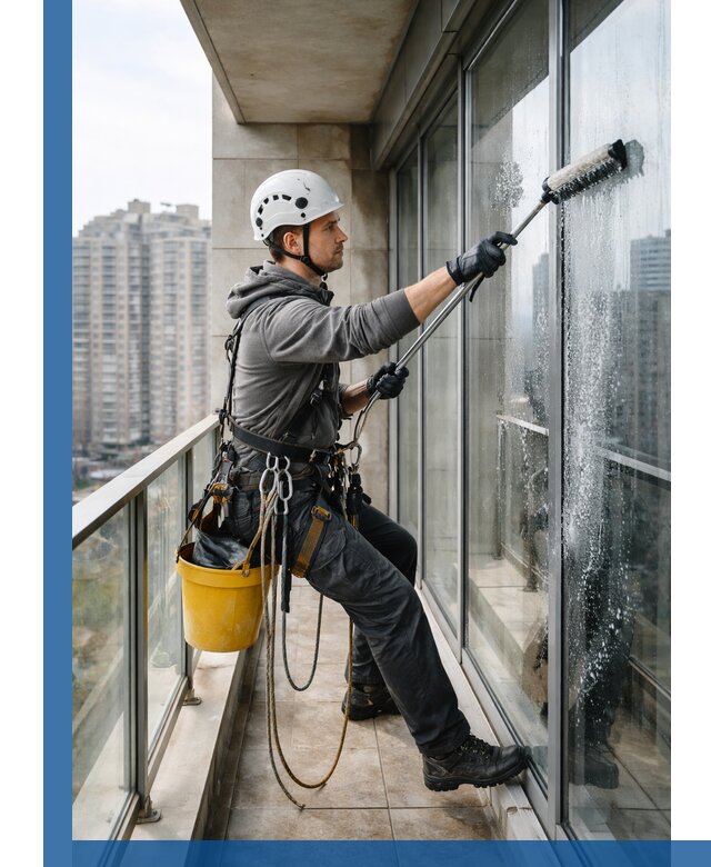 Профессиональная мойка балконного остекления в Лесозаводске