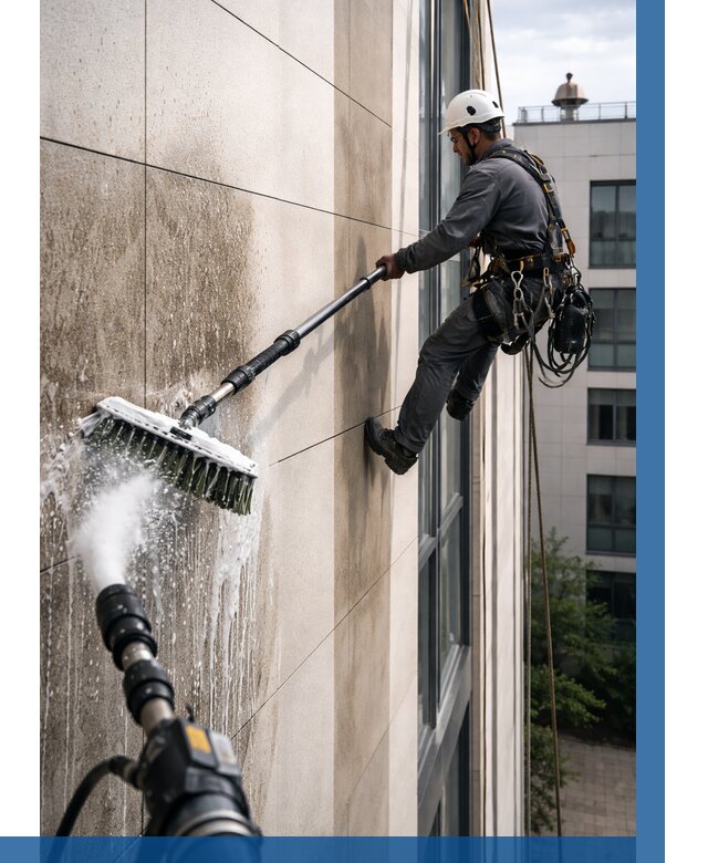 Мойка фасада из керамогранита в Лесозаводске от 310 р. | ВЫСОТНИК-Лсз