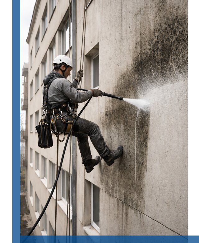 Профессиональная очистка фасадов от плесени в Лесозаводске