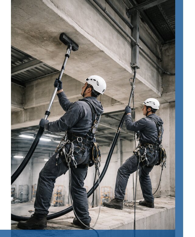 Обеспыливание потолочных конструкций в Лесозаводске от 258 р. |ВЫСОТНИК-Лсз