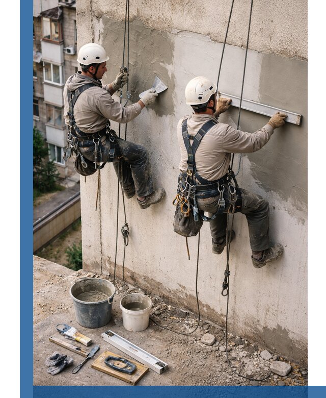 Комплексный ремонт штукатурного фасада с гарантией в Лесозаводске