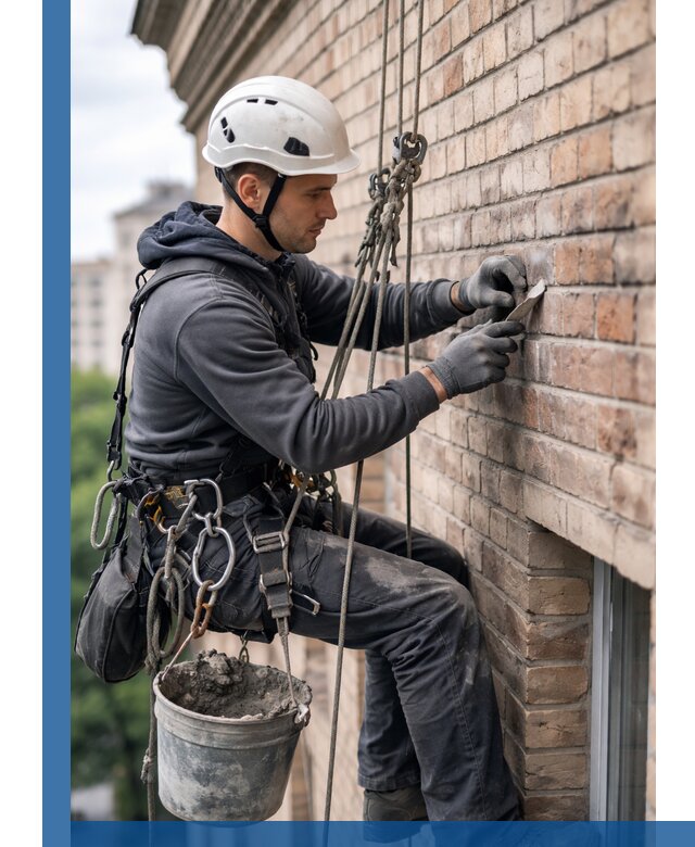 Качественный ремонт кирпичной кладки фасада в Лесозаводске с гарантией