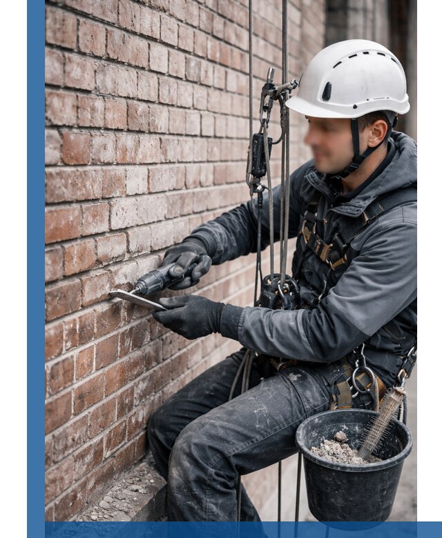 Расшивка кирпичных швов фасадов и стен, ремонт в Лесозаводске