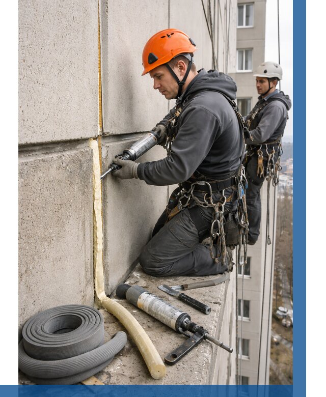 Теплый шов межпанельные швы в Лесозаводске от 724 р. | ВЫСОТНИК-Лсз