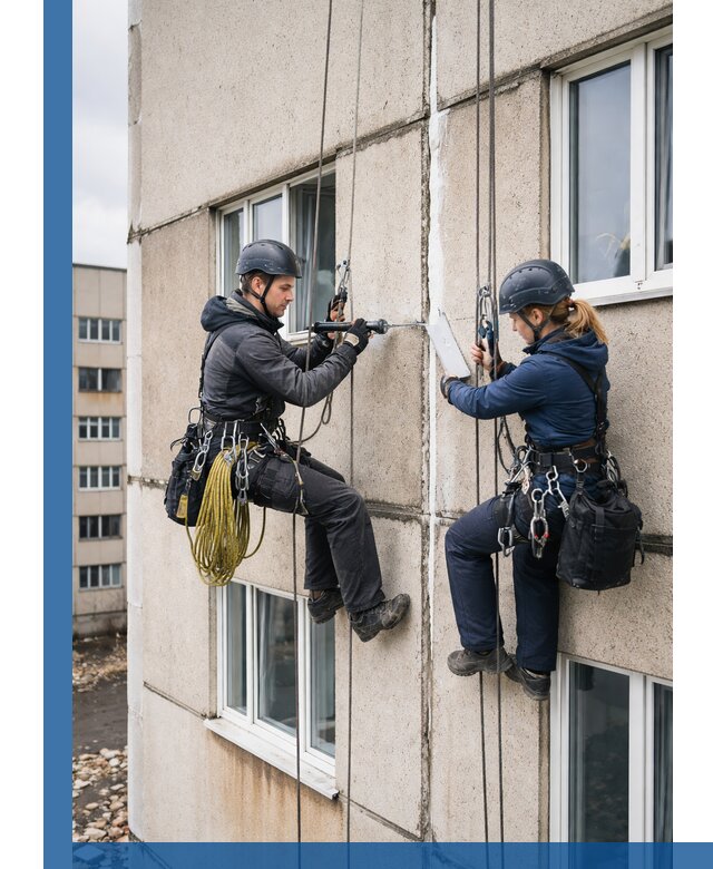 Герметизация межпанельных швов тёплым швом в Лесозаводске