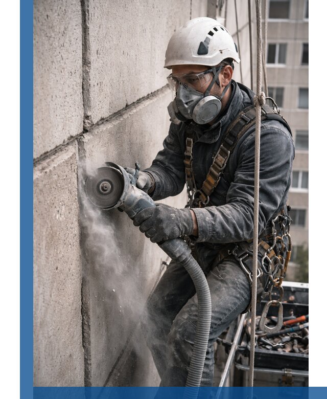 Штробление межпанельных швов в Лесозаводске качественно и быстро