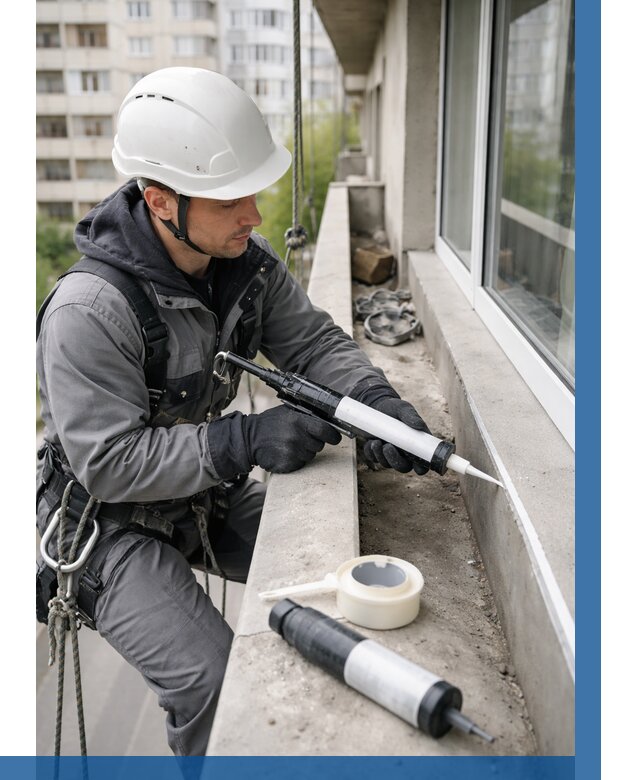 Герметизация швов лоджии в Лесозаводске от 4652 р. | ВЫСОТНИК-Лсз