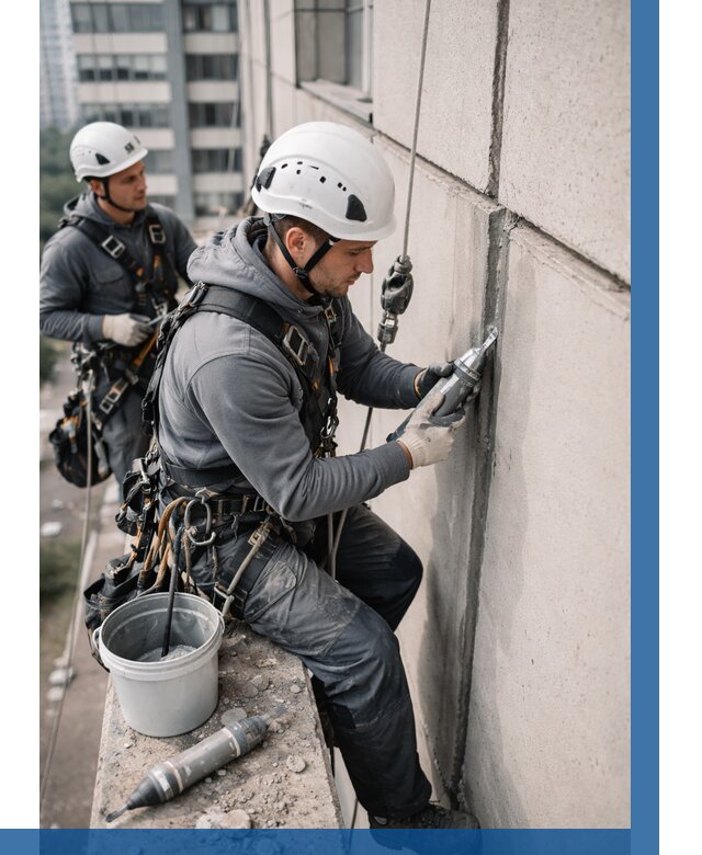 Ремонт деформационных швов здания в Лесозаводске от 1034 р. | ВЫСОТНИК-Лсз