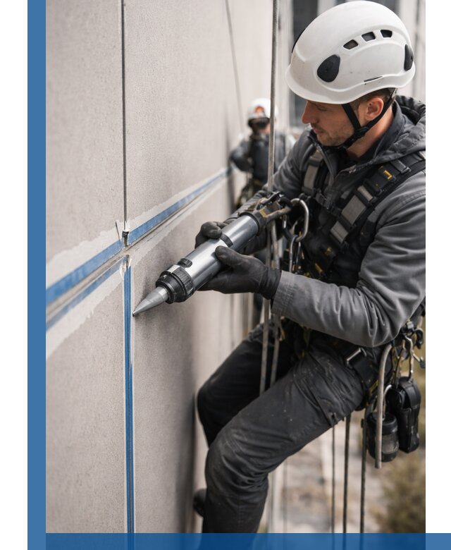 Герметизация стыков фасадных панелей в Лесозаводске качественно и быстро