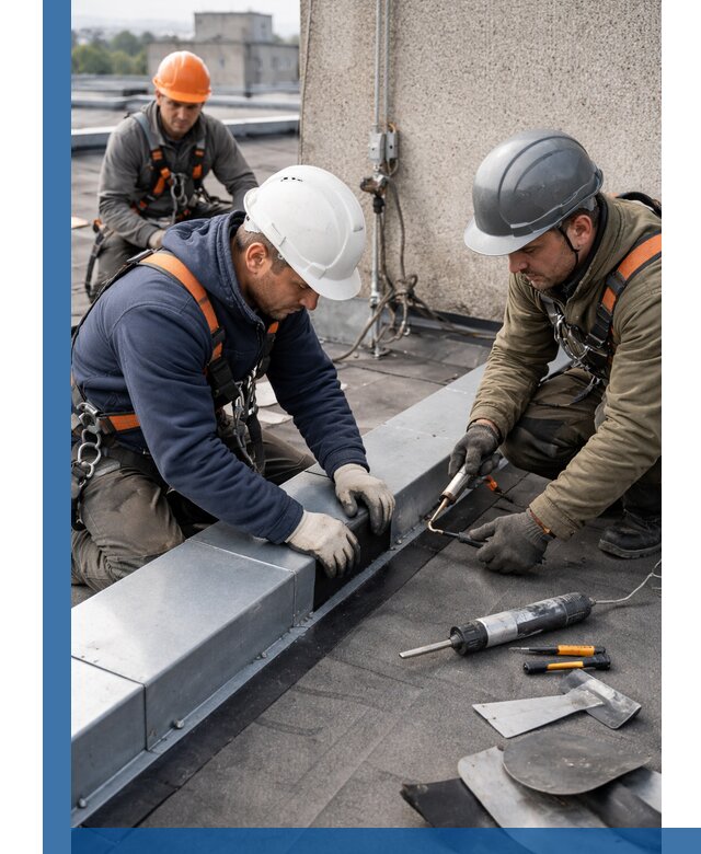 Ремонт кровельных примыканий в Лесозаводске профессионально