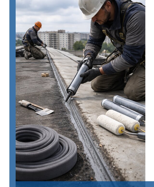 Герметизация швов кровли в Лесозаводске с гарантией герметичности