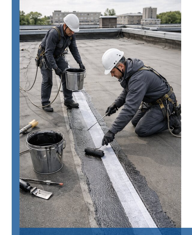 Гидроизоляция кровли мастикой в Лесозаводске надежная защита