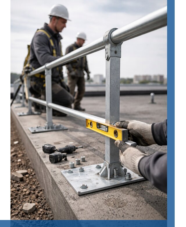 Монтаж кровельного ограждения в Лесозаводске от 1241 р. | ВЫСОТНИК-Лсз