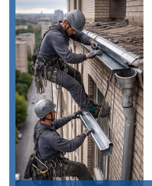 Ремонт водосточных желобов в Лесозаводске, быстро и качественно