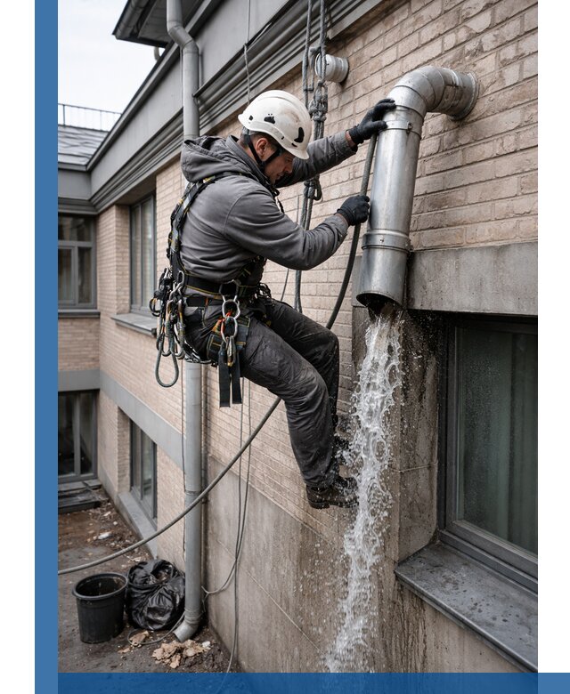 Профессиональная прочистка водосточных труб в Лесозаводске с гарантией