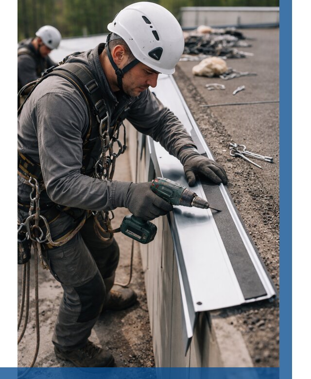 Монтаж капельника на кровле в Лесозаводске от 310 р. | ВЫСОТНИК-Лсз