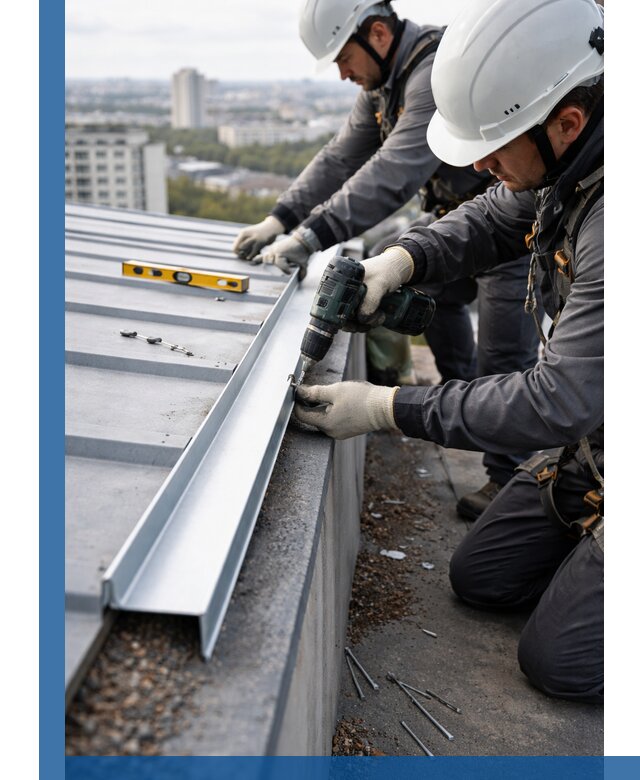 Монтаж капельника на кровле в Лесозаводске с гарантией качества