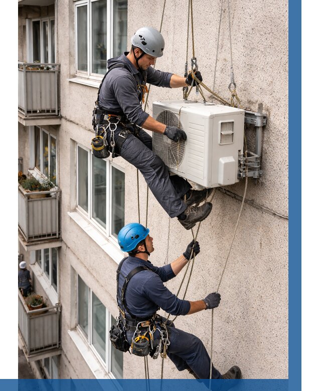 Перенос внешнего блока кондиционера в Лесозаводске от 9304 р.| ВЫСОТНИК-Лсз