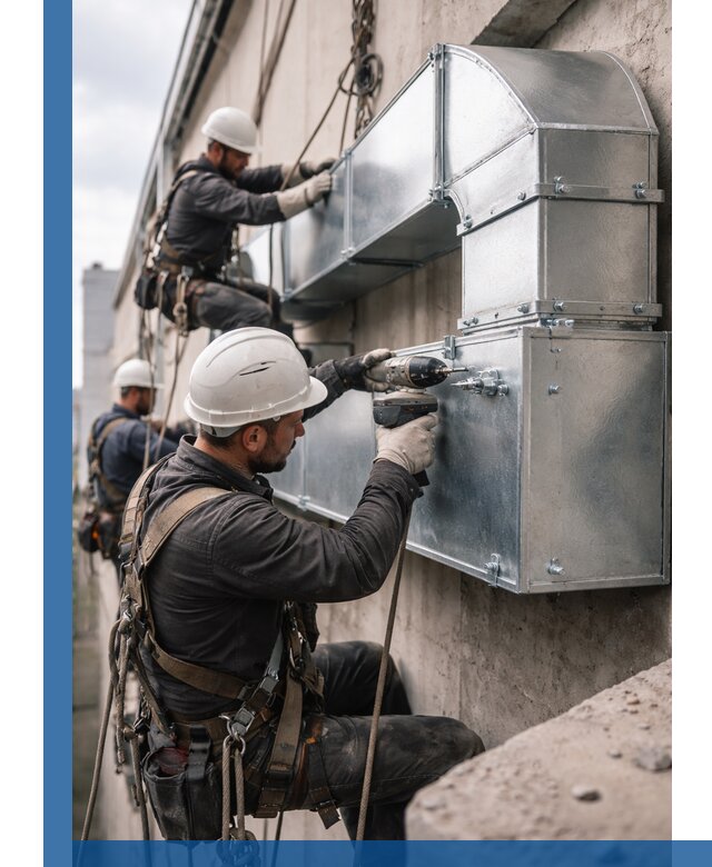 Профессиональный монтаж вентиляционных коробов в Лесозаводске под ключ