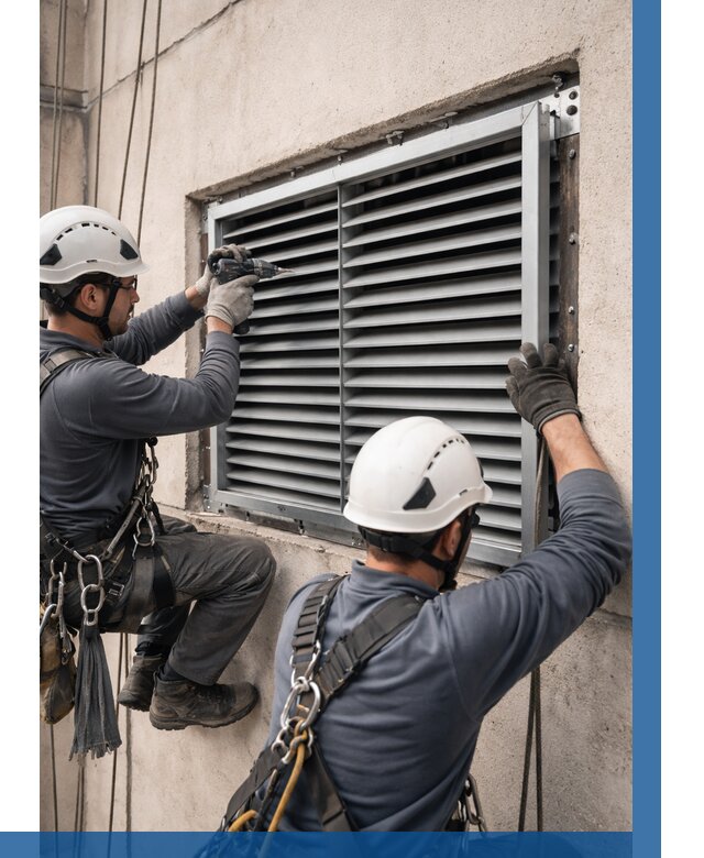 Монтаж вентиляционных решеток в Лесозаводске от 4652 р. | ВЫСОТНИК-Лсз