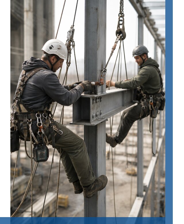 Монтаж металлоконструкций на высоте в Лесозаводске от 3618 р. | ВЫСОТНИК-Лсз