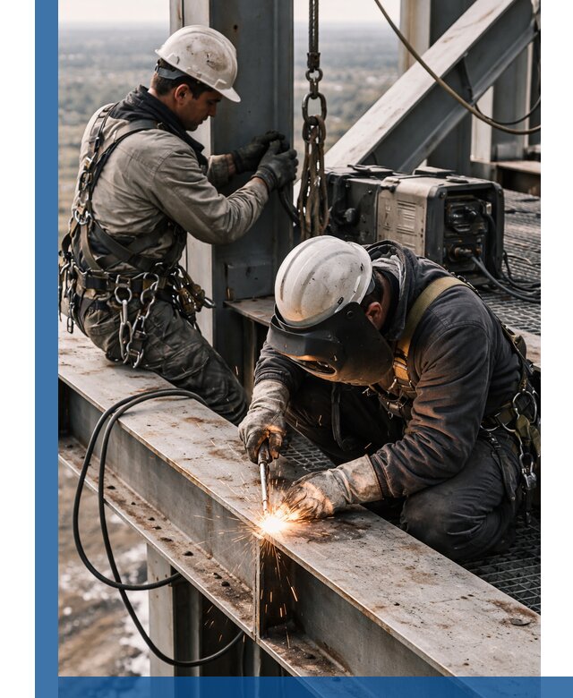 Высотные сварочные работы в Лесозаводске для промышленных объектов