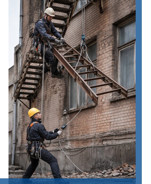 Демонтаж пожарной лестницы в Лесозаводске от 12406 р. | ВЫСОТНИК-Лсз