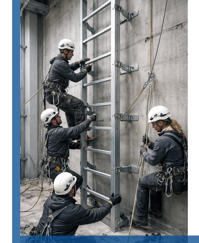 Монтаж металлических лестниц в Лесозаводске под ключ со гарантией