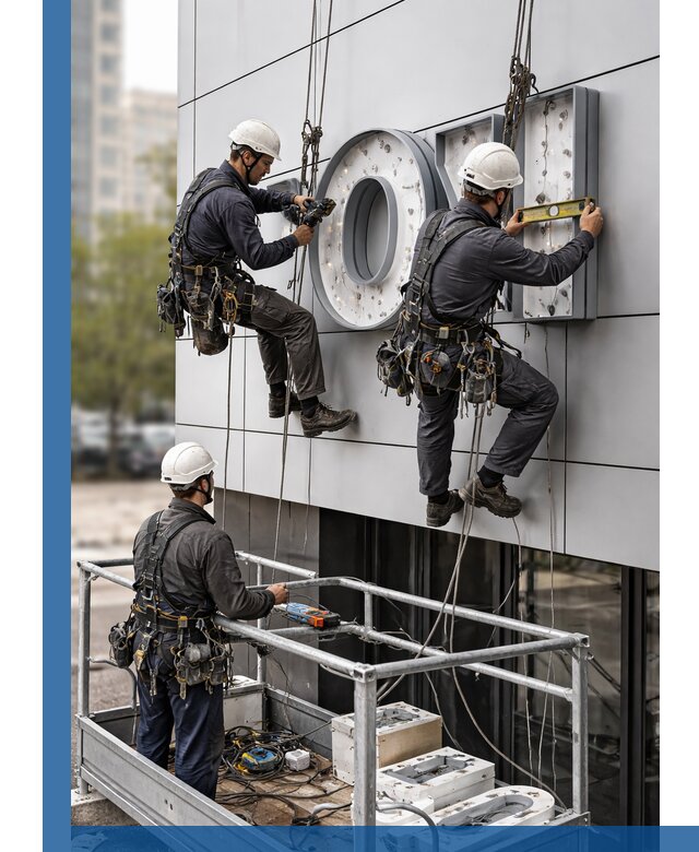 Профессиональный монтаж световых букв в Лесозаводске под ключ