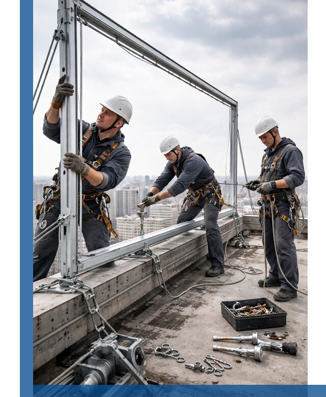 Монтаж крышных рекламных конструкций под ключ в Лесозаводске