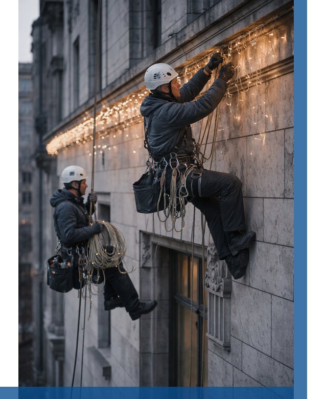 Монтаж новогодней иллюминации в Лесозаводске от 8787 р. | ВЫСОТНИК-Лсз