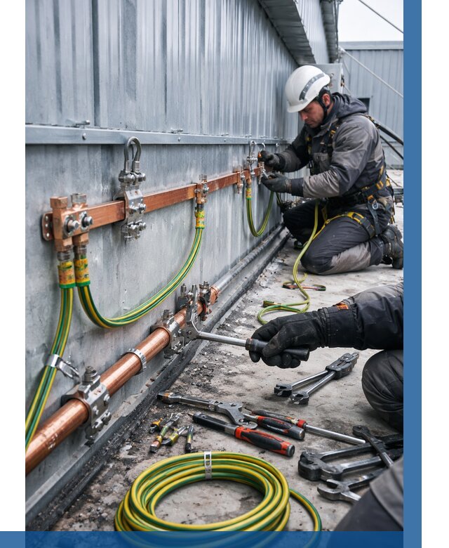 Монтаж заземления здания в Лесозаводске от 25845 р. | ВЫСОТНИК-Лсз