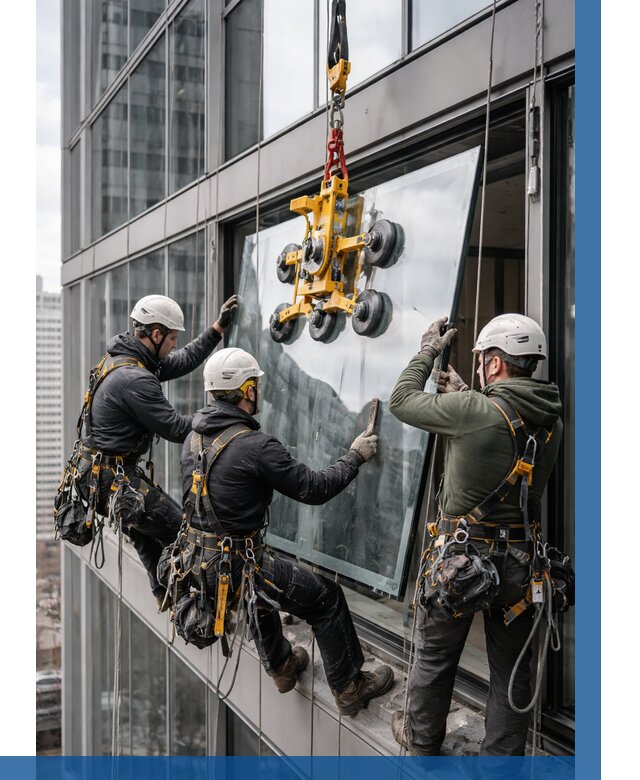 Фасадное остекление зданий под ключ в Лесозаводске от 10338 р. | ВЫСОТНИК-Лсз