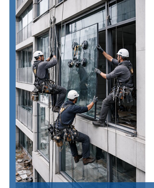Фасадное остекление и монтаж витражей зданий в Лесозаводске под ключ