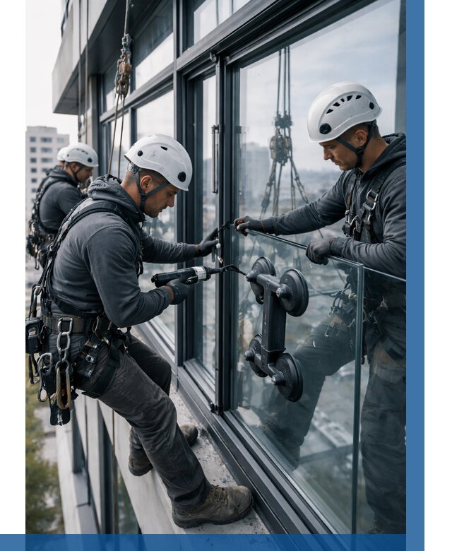 Витражное остекление зданий в Лесозаводске от 3618 р. | ВЫСОТНИК-Лсз