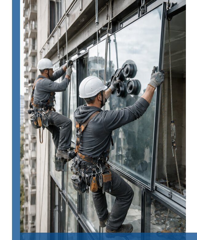 Витражное остекление фасадов и лоджий в Лесозаводске под ключ