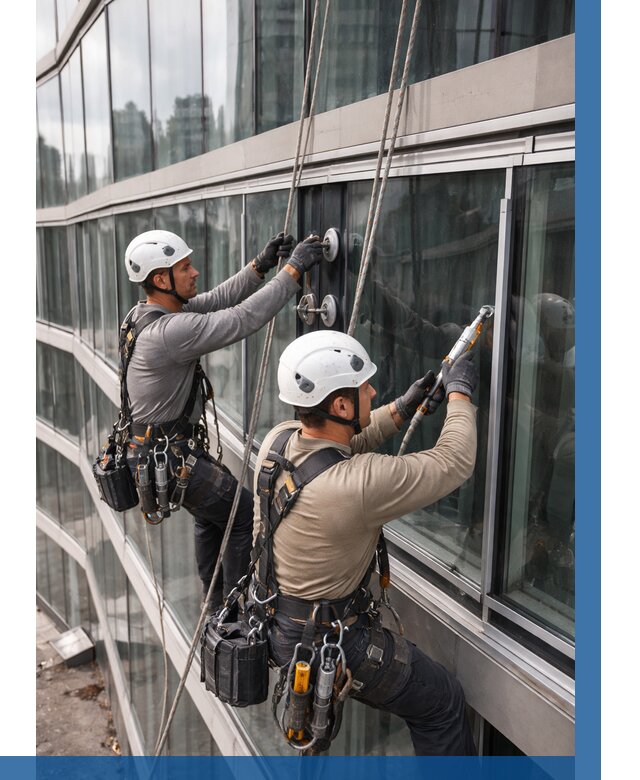 Радиусное остекление фасада в Лесозаводске от 12406 р. | ВЫСОТНИК-Лсз