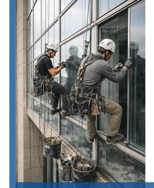 Ремонт витражных конструкций и фасадного остекления в Лесозаводске