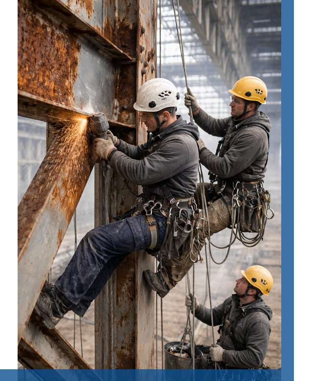 Зачистка металла от ржавчины в Лесозаводске от 362 р. | ВЫСОТНИК-Лсз