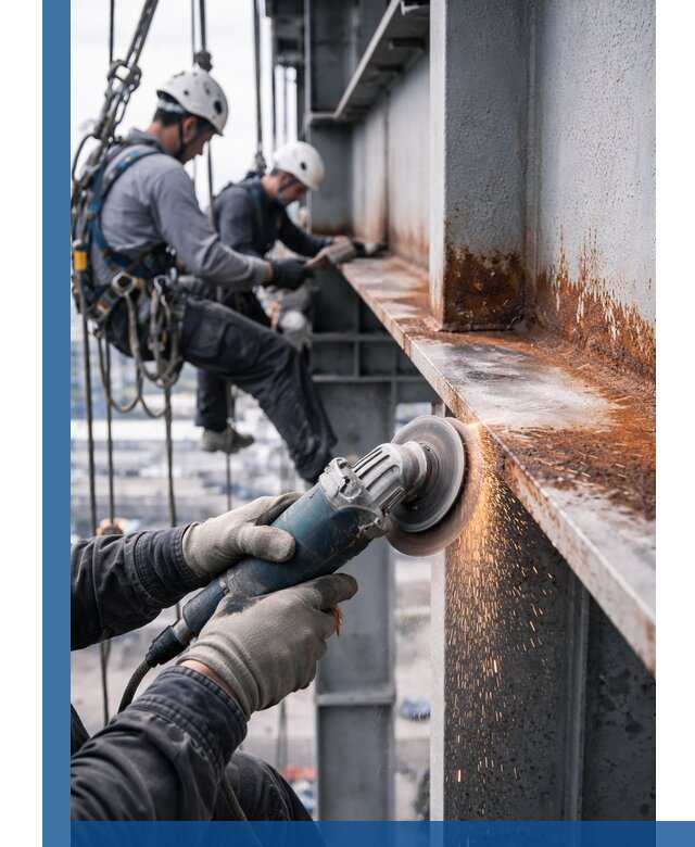 Зачистка металла от ржавчины и подготовка поверхностей в Лесозаводске