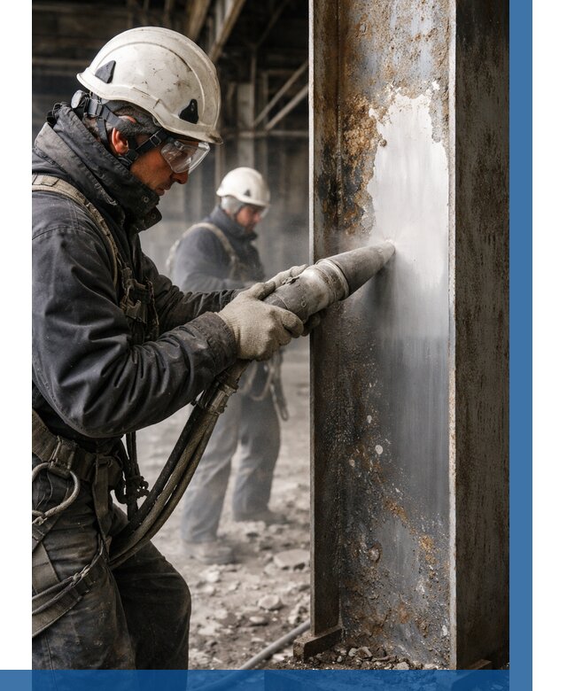 Удаление старой краски с металла в Лесозаводске от 465 р. | ВЫСОТНИК-Лсз