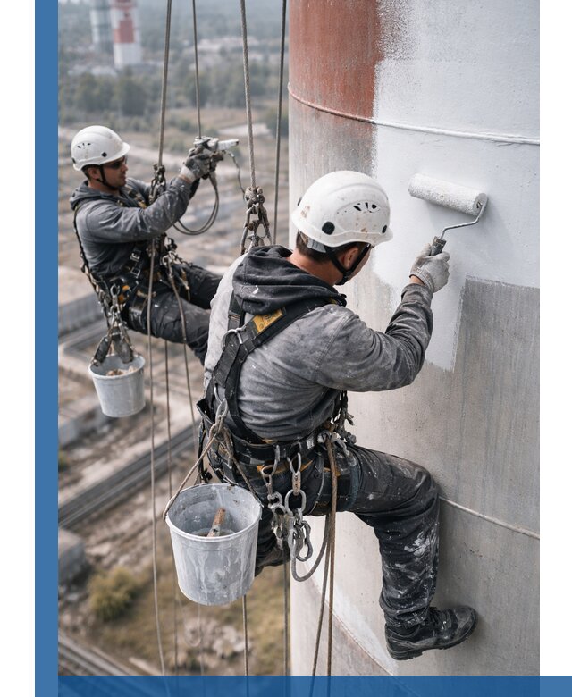 Покраска дымовых труб в Лесозаводске: антикоррозийная защита и восстановление
