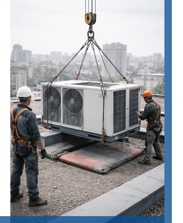 Подъем груза на крышу в Лесозаводске от 5169 р. | ВЫСОТНИК-Лсз заказать