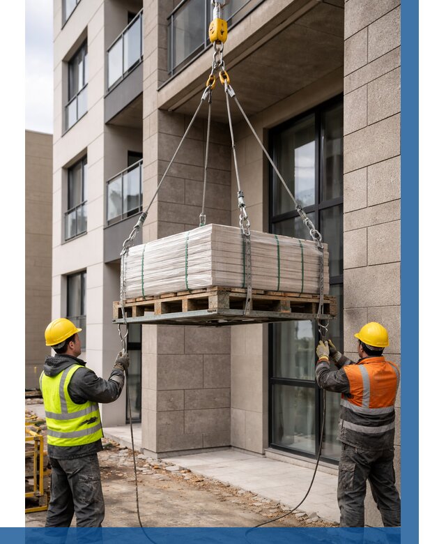 Подъем керамогранита на этаж в Лесозаводске от 3618 р. | ВЫСОТНИК-Лсз