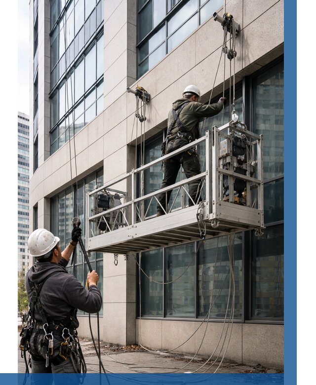 Монтаж и подъем фасадной люльки в Лесозаводске от 12406 р. | ВЫСОТНИК-Лсз