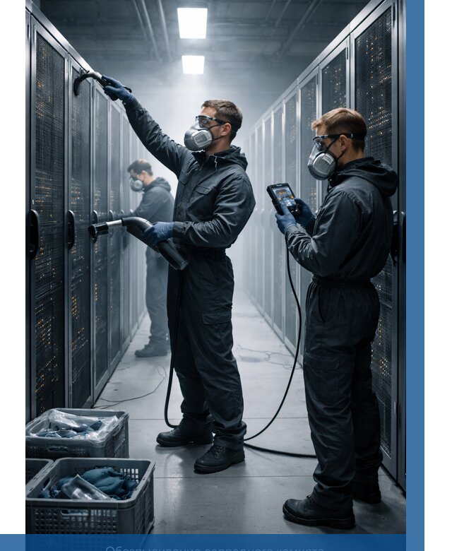 Обеспыливание серверной комнаты в Лесозаводске от 4652 р. | ВЫСОТНИК-Лсз