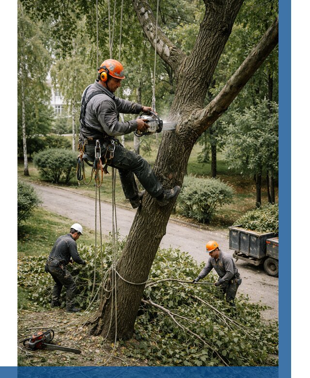 Кронирование деревьев в Лесозаводске от 6720 р. | ВЫСОТНИК-Лсз