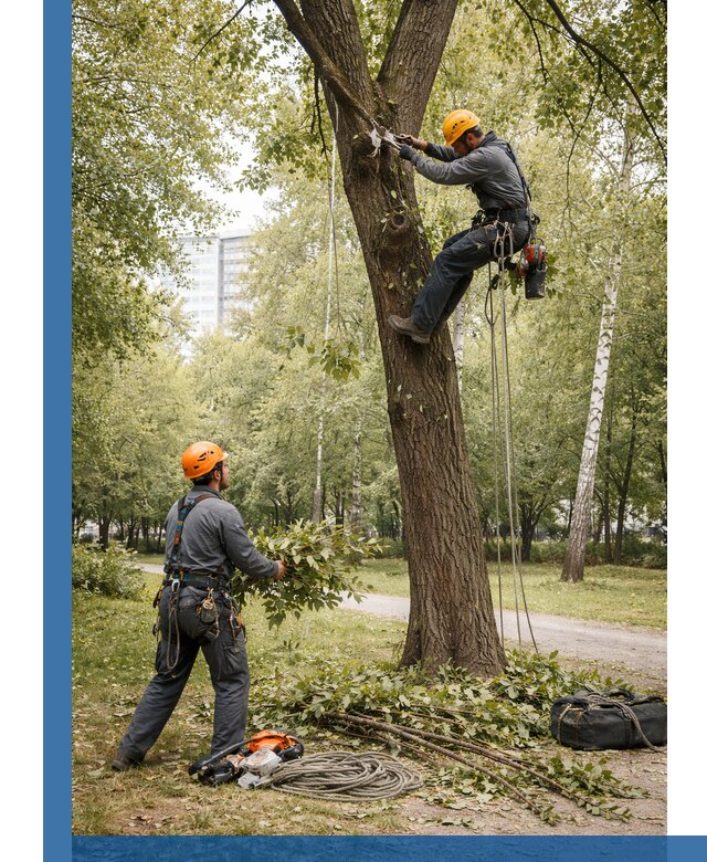 Санитарная обрезка деревьев в Лесозаводске, профессионально и безопасно