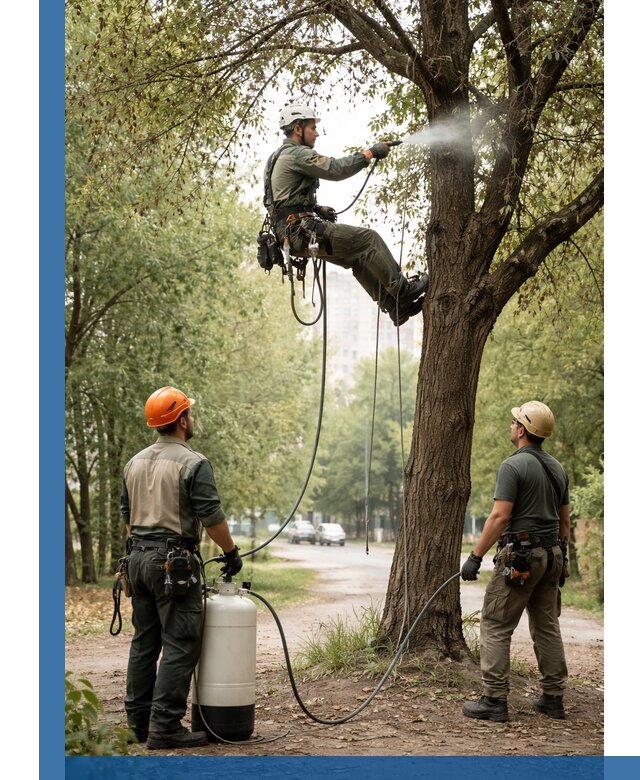 Обработка деревьев от вредителей в Лесозаводске профессиональная защита